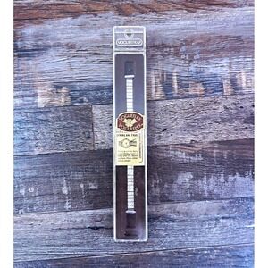 VOGUESTRAP VOGUEFLEX Men's 18mm Silver Tone Stretch Metal Watch Band